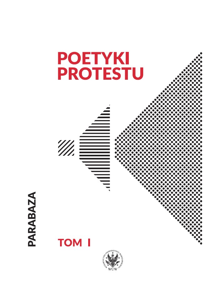 The Poetics of Protest. Volume I Cover Image