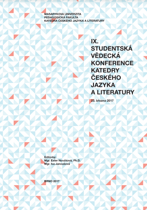 IX. students’ scientific conference of Czech language and literature department Cover Image