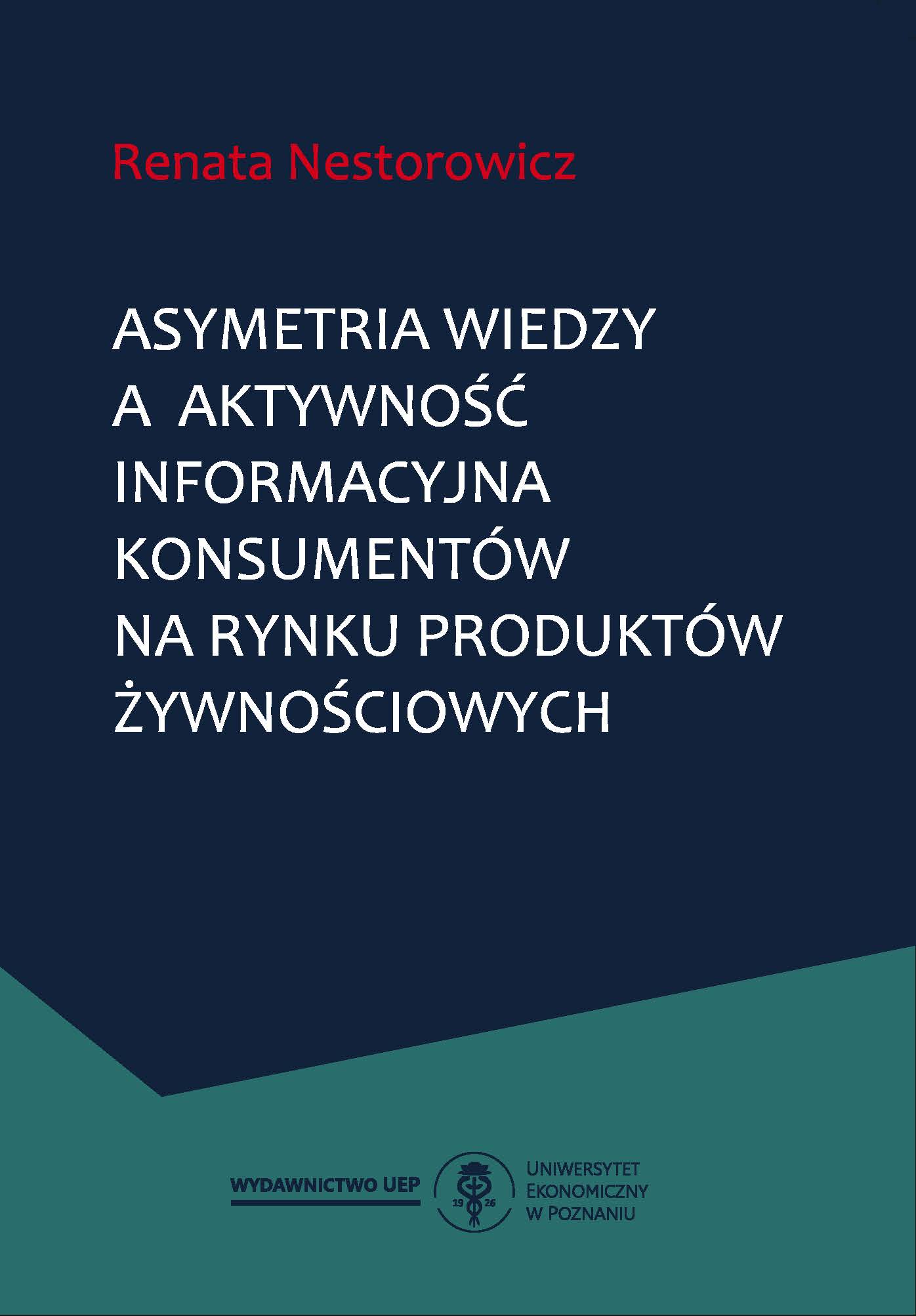 The asymmetry of knowledge vs. consumers information activity on the food market Cover Image