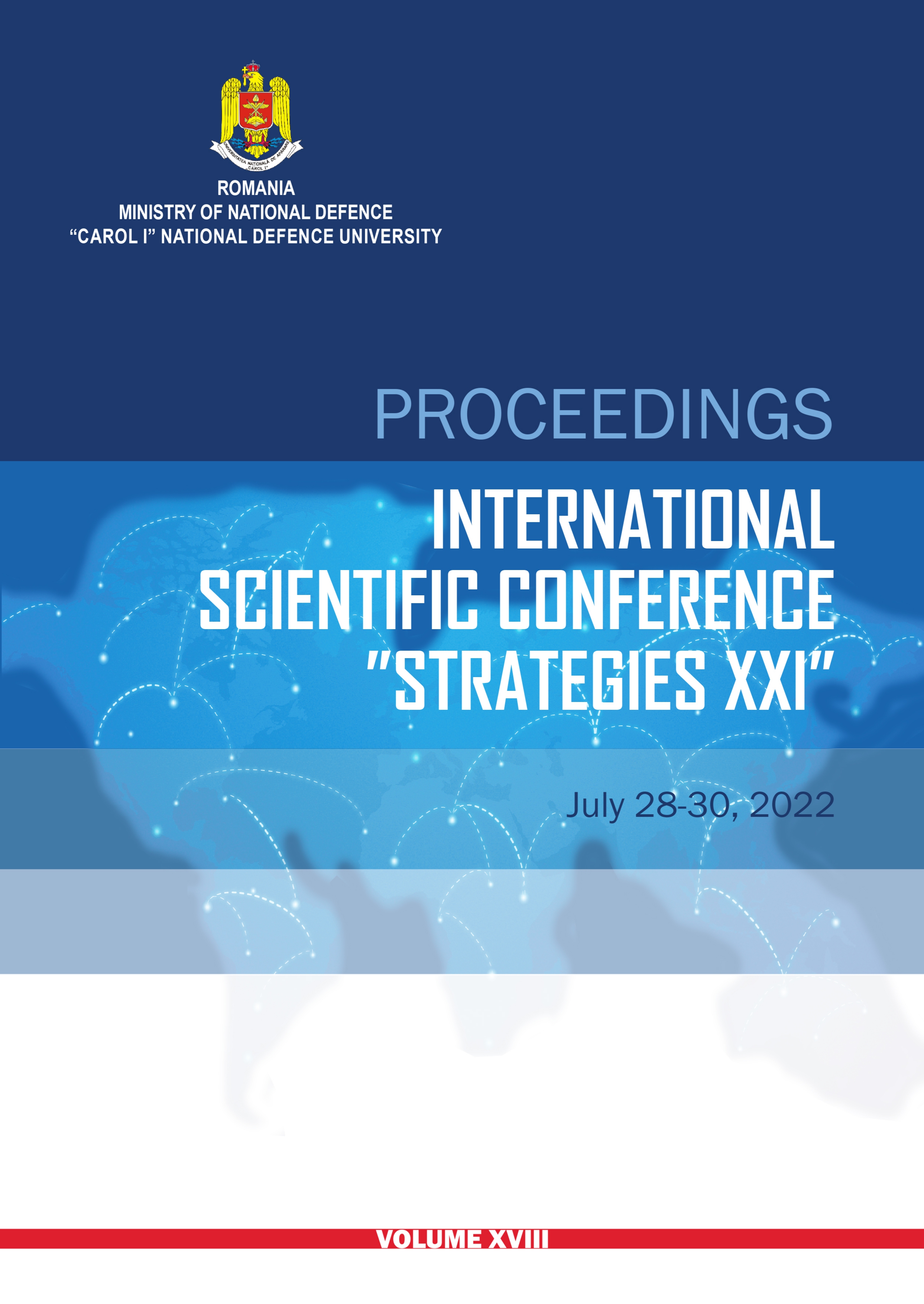 PROCEEDINGS OF THE INTERNATIONAL SCIENTIFIC CONFERENCE STRATEGIES XXI. VOLUME XVIII Cover Image