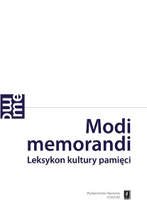 MODI MEMORANDI. A LEXICON OF THE CULTURE OF REMEMBRANCE Cover Image