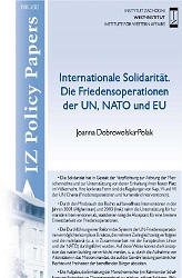 International solidarity. UN, NATO and EU peace operations Cover Image