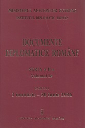 Romanian Diplomatic Documents (January 1- June 30, 1936) Cover Image