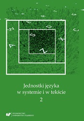 Mechanism of Interpretation of Utterances of Approval (Based on the Material from Polish, Russian, and English) Cover Image