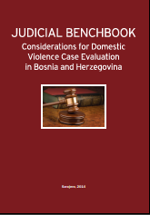 Judicial Benchbook - Considerations for Domestic Violence Case Evaluation in Bosnia and Herzegovina Cover Image