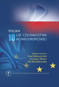 Changes in Poland's competitive position in intra-industry trade with EU-15 countries before and after accession Cover Image