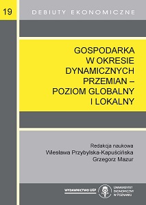 Financial independence and local development based on the  example of the Poznań agglomeration Cover Image