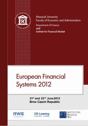 European Financial Systems 2012: 21st and 22nd June 2012 Cover Image