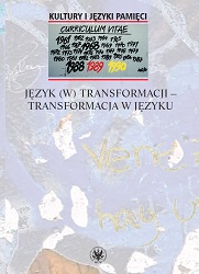 Language of transformation – transformation of language Cover Image