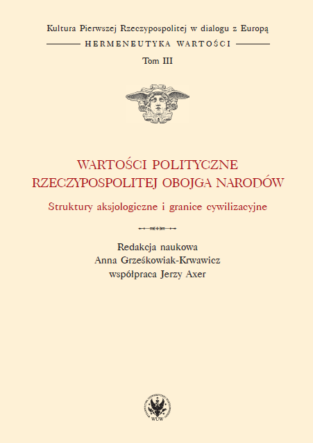 Commonwealth – state or community. Changes in the value system in discourse political political party of the eighteenth century Cover Image