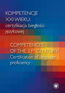 Competences of the 21st century: Certification of language proficiency Cover Image