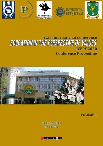 EDUCATION IN THE PERSPECTIVE OF VALUES. Conference Proceeding. Volume 1 Cover Image