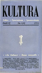 PARIS KULTURA – 1951/042 – April Cover Image