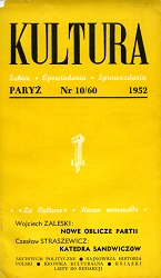 PARIS KULTURA – 1952/060 – October Cover Image