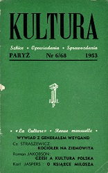 PARIS KULTURA – 1953/068 – June Cover Image