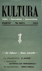 PARIS KULTURA – 1953/072 – October Cover Image