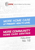 More Care in Primary Health! More Care Centers in the Municipalities! Cover Image