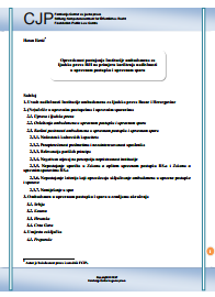 Justification of the existence of the Ombudsman Institution for Human Rights of Bosnia and Herzegovina on the example of the use of jurisdiction in administrative and administrative proceedings Cover Image