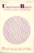 Genre theory in the "Umjetnost riječi" Cover Image