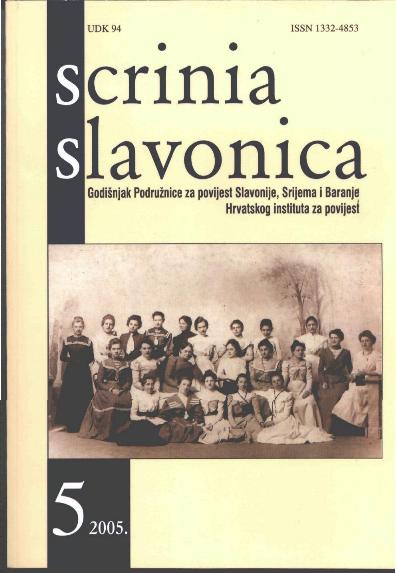 Foundation and activities of the Chetnik associations in Osijek and the Osijek district during the monarchist Yugoslavia (1918-1941) (part 1) Cover Image