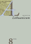 Traces of the editor's Lowland Lithuanian identity in the basic Catholic hymn-book of the 18th and 19th centuries 1: Linguistic change in the first edition of Balas Širdies (The voice of the heart) Cover Image