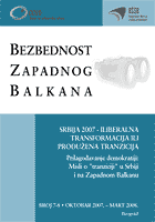 REFORMA POLICIJE U NEKONSOLIDOVANOJ DEMOKRATIJI U SRBIJI Cover Image