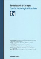 Non-Response in Probability Sample Surveys in the Czech Republic Cover Image