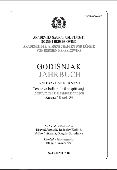 Demographic variables in late neolithic period in the area of Bosnia and the question of population density in the neolithic period of South-East Europe Cover Image