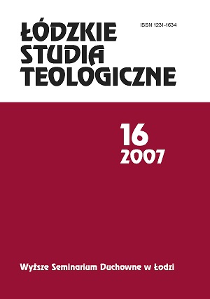 The speech of rev. Rector Janusz Lewandowicz on the occasion of the inauguration of academic year 2007/08 Cover Image