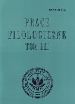 An Attempt at the Reconstruction of the Semantic Structure of the Polish Verb {przemilczeć [coś] (przed [kimś]) (to withhold sth)} Cover Image