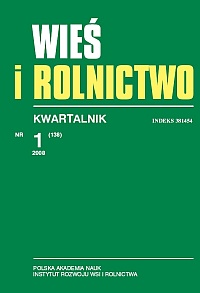 Agricultural policy and farmers' expectations. Analysis of the problem basing on the experience of the dairy and black currant sectors in Poland Cover Image