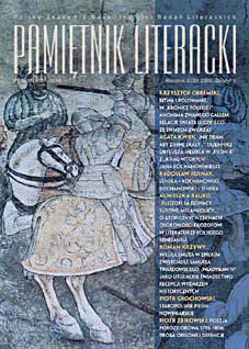 Great Sadness in Samuel Twardowski’s Epic Mirror. “Władysław IV” as a Literary Testimony of the Reception of Historical Events Cover Image