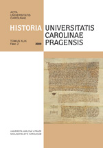 Kuttenberger Dekret (1409) im Kontext der Epoche zwischen der Gründung der Prager Universität 1348 und dem Augsburger Religionsfrieden: einige Überleg Cover Image