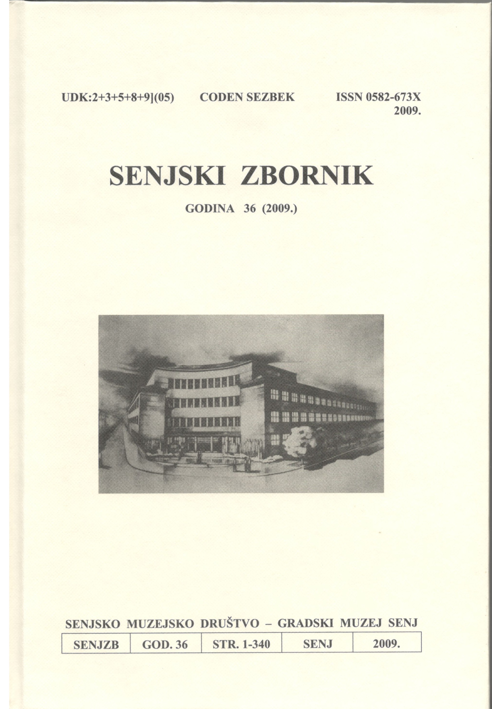 The Military border and the reform process in the early modern age, with particular reference to the Coastal krajina and Town of Senj Cover Image