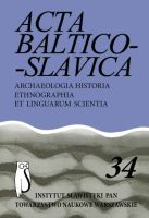 Religious terminology in russian dialect of old believers in Poland and Bulgaria (records from the years 1969–1973) Cover Image