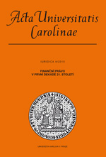 Principle of Balance of Public Budgets in the Czech Republic in the First Decade of the 21st Century Cover Image