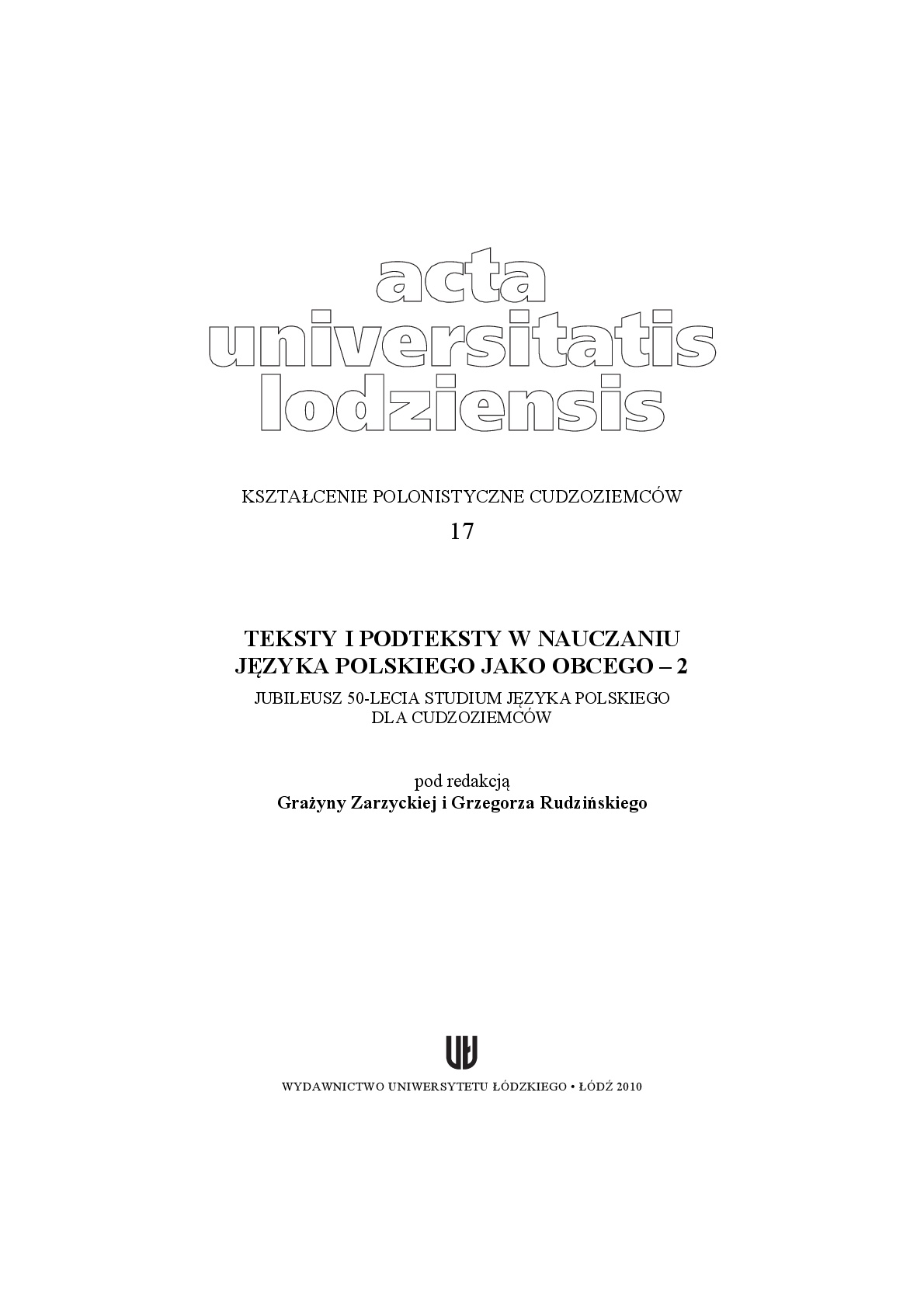 Anthropology of everyday life and vocational competence in the field of cultural studies in the Polish language education Cover Image