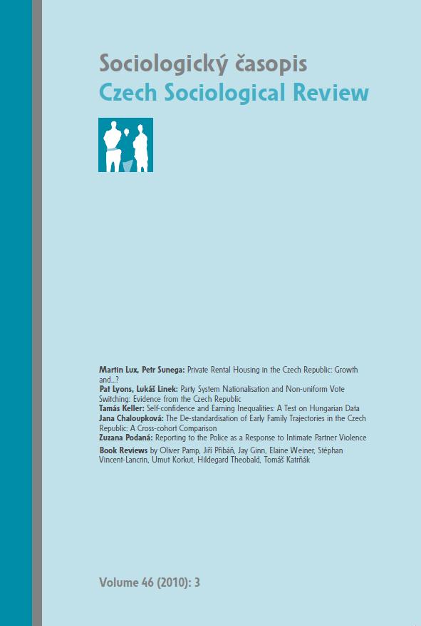 The De-standardisation of Early Family Trajectories in the Czech Republic: A Cross-cohort Comparison  Cover Image