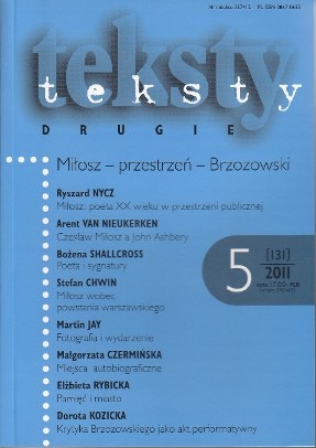 Stanisław Brzozowski, poet and philosopher. Criticism as progressive poetry in "Głosy wśród nocy" Cover Image