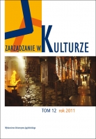 KRONIKA INSTYTUTU KULTURY UNIWERSYTETU JAGIELLOŃSKIEGO (2010/2011 R.) Cover Image