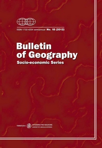 Demographic development and changes of land-use in the Beskid Niski Mountains, Poland, between 1869 and 2009. Cover Image