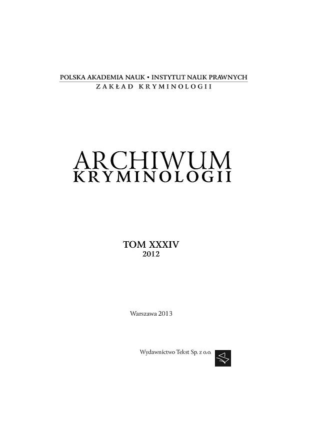 On human trafficking in Poland, that is on evolution of the phenomenon and construction of the system to eliminate it Cover Image