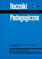 The Issue of Divine Pedagogy in Educational Practices. A Philosophical Reflection Cover Image