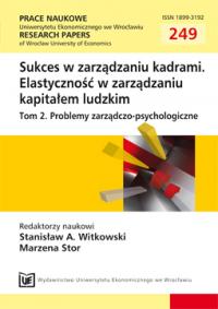 Time perspectives in employees potential prognosis in terms of Zimbardo and Boyd theory Cover Image