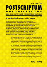 Polish Taught Through Games. Review of A. Achtelik's and B. Niesporek-Szamburska's "Bawimy się w polski 1. Podręcznik do nauki języka polskiego dla... Cover Image