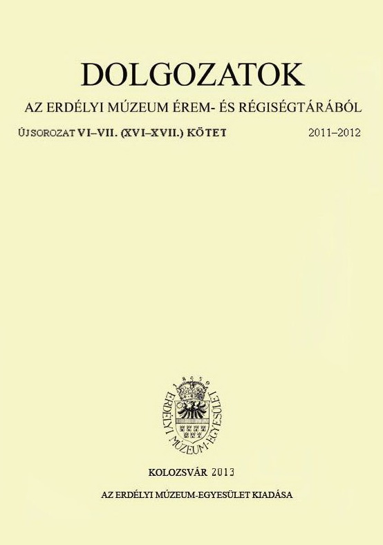 Ein Byzantinischer Solidusfund der Ungarischen Staatsgründung aus der Umgebung von Székelyudvarhely (Odorheiu Secuiesc) Cover Image