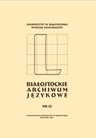 Derivatives of the verb 'paść/padać' corresponding to non-locative uses of the French verb 'tomber' Cover Image