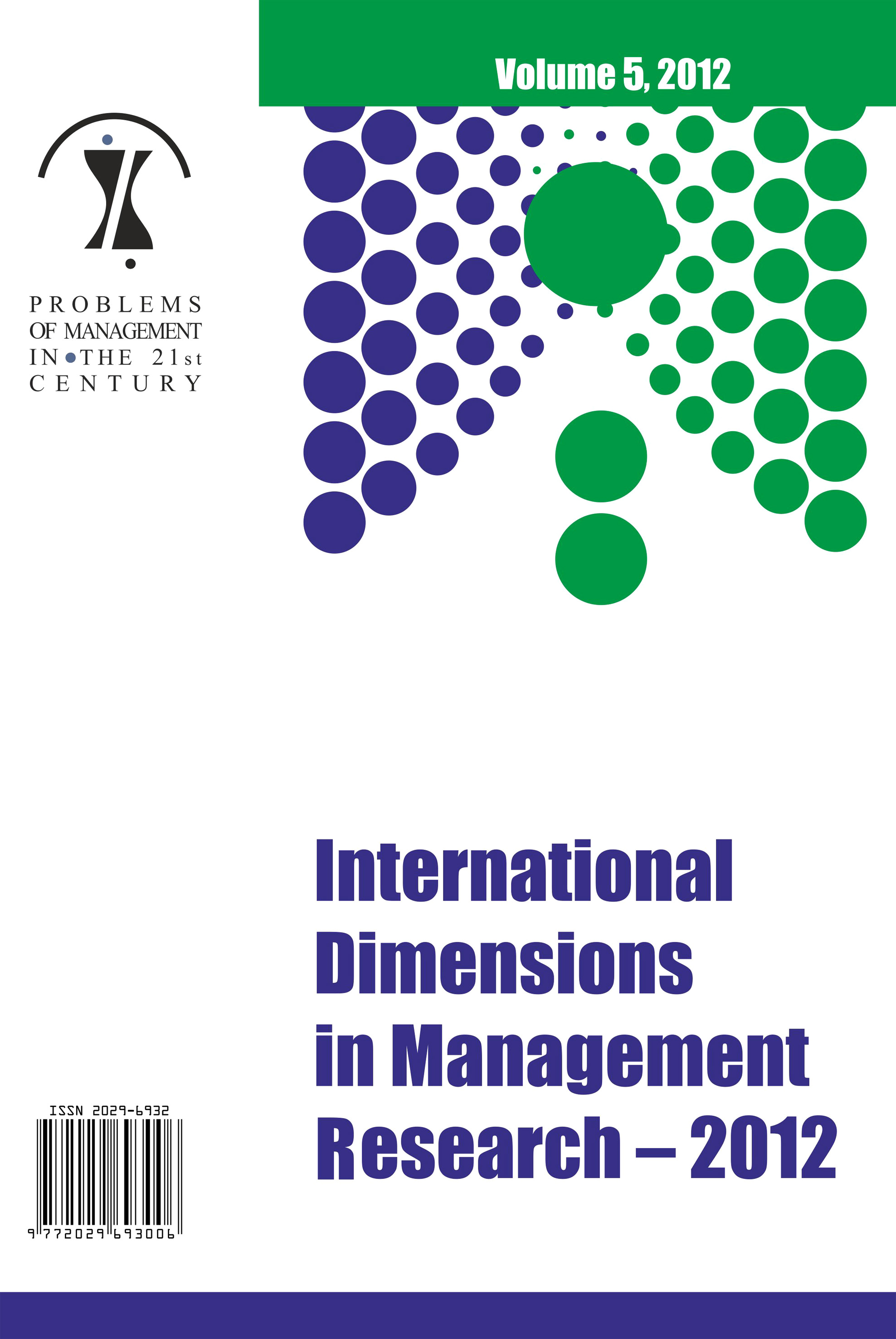 MEASUREMENT OF THE HUMAN POTENTIAL BY MEANS OF THE INTERNAL ENTROPY IN THE FIRM Cover Image