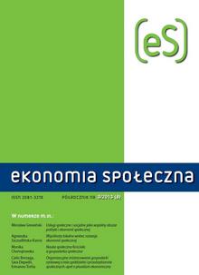 The influence of selected legal forms of administrative activities on the intensity of cooperation with social economy entities Cover Image