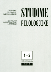 ARCHAIC LINGUISTIC TOSK FEATURES OF GJIROKASTRA REGION COMPARED TO OLD GEG LINGUISTIC FETURES IN BUZUKU’S MISSALE Cover Image